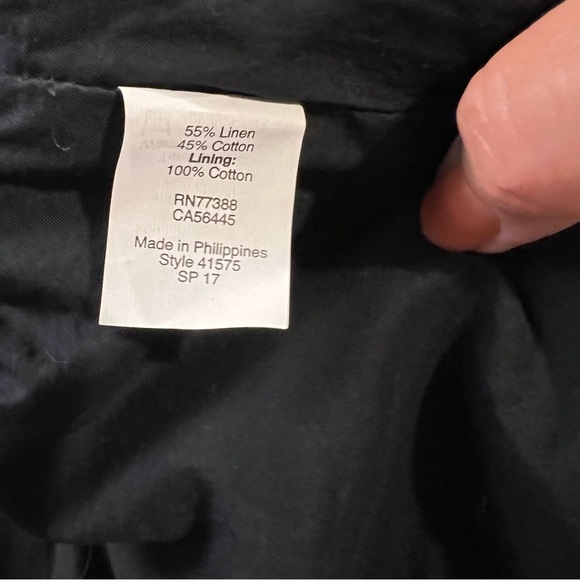 J. Crew Sidewalk black linen and cotton mini skirt size 6 - Picture 11 of 11